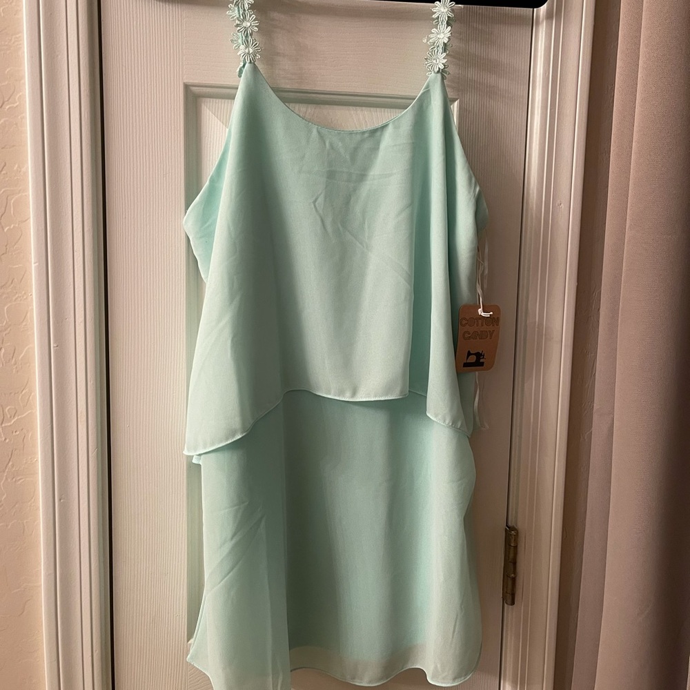 NWT Lulu’s cotton candy daisy mint dress size XS